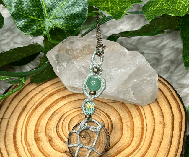 Pendentif "Chaman " Vert