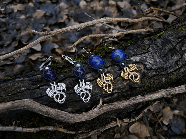 Boucles d'Oreilles "Dragon Twins"