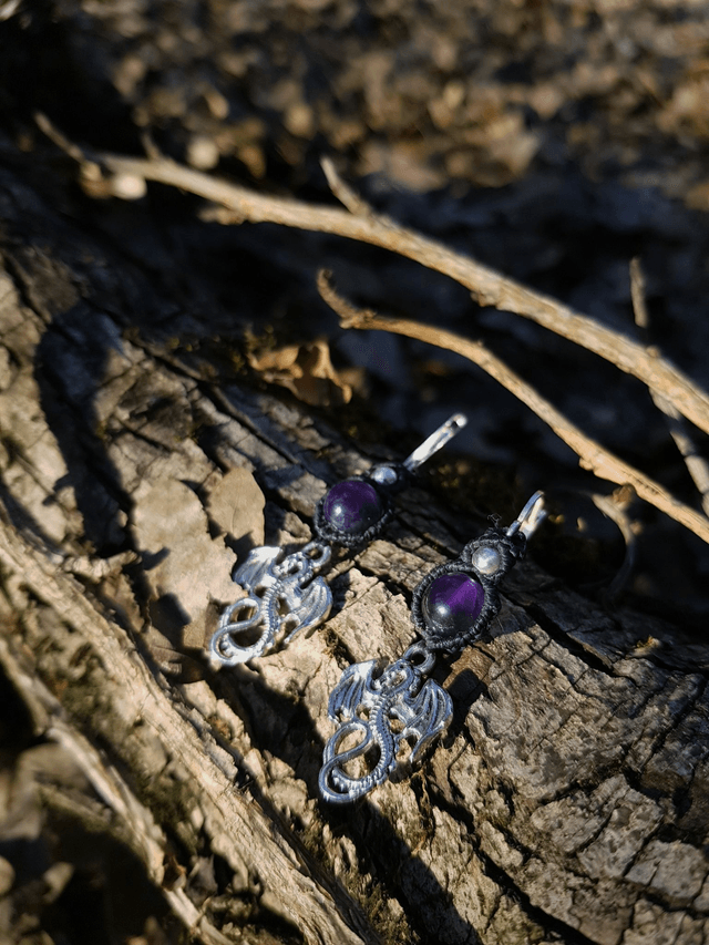 Boucles d'Oreilles "Dragon Twins"