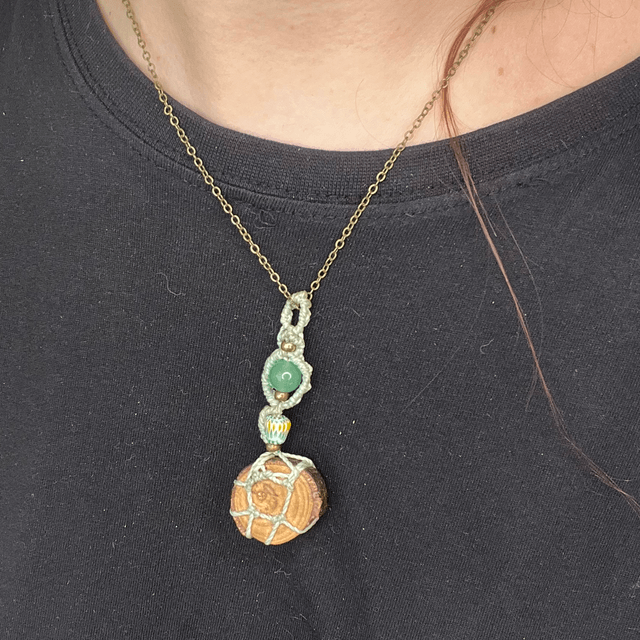 Pendentif "Chaman " Vert