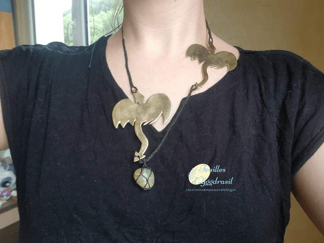 Collier Transformable "Dueling Dragons"