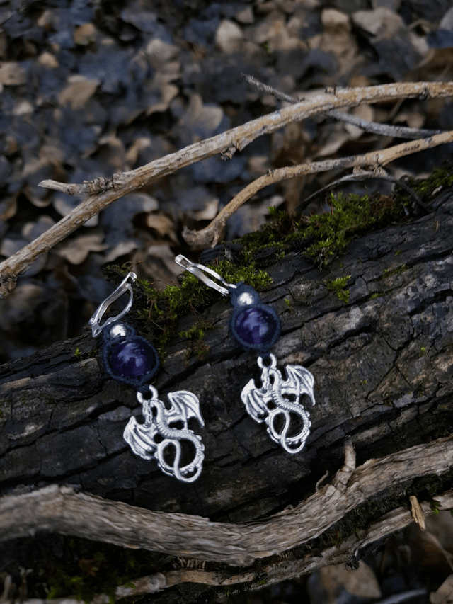 Boucles d'Oreilles "Dragon Twins"