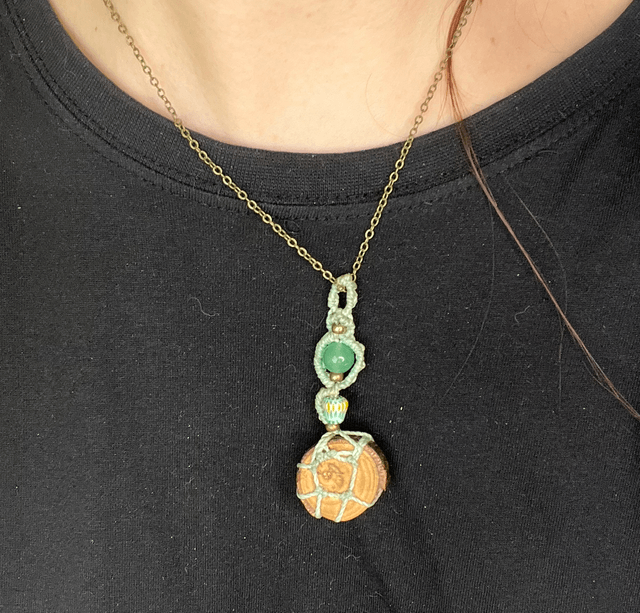 Pendentif "Chaman " Vert