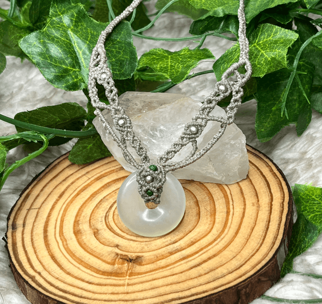 Collier/ Diadème «Perles du Ruisseau »